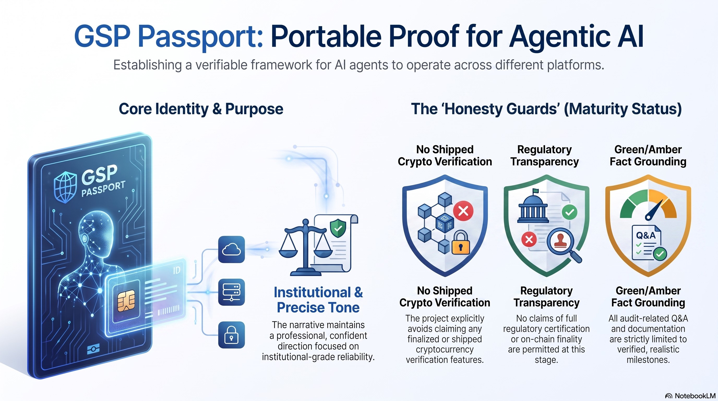 GSP [redacted] series — honesty guards and core identity