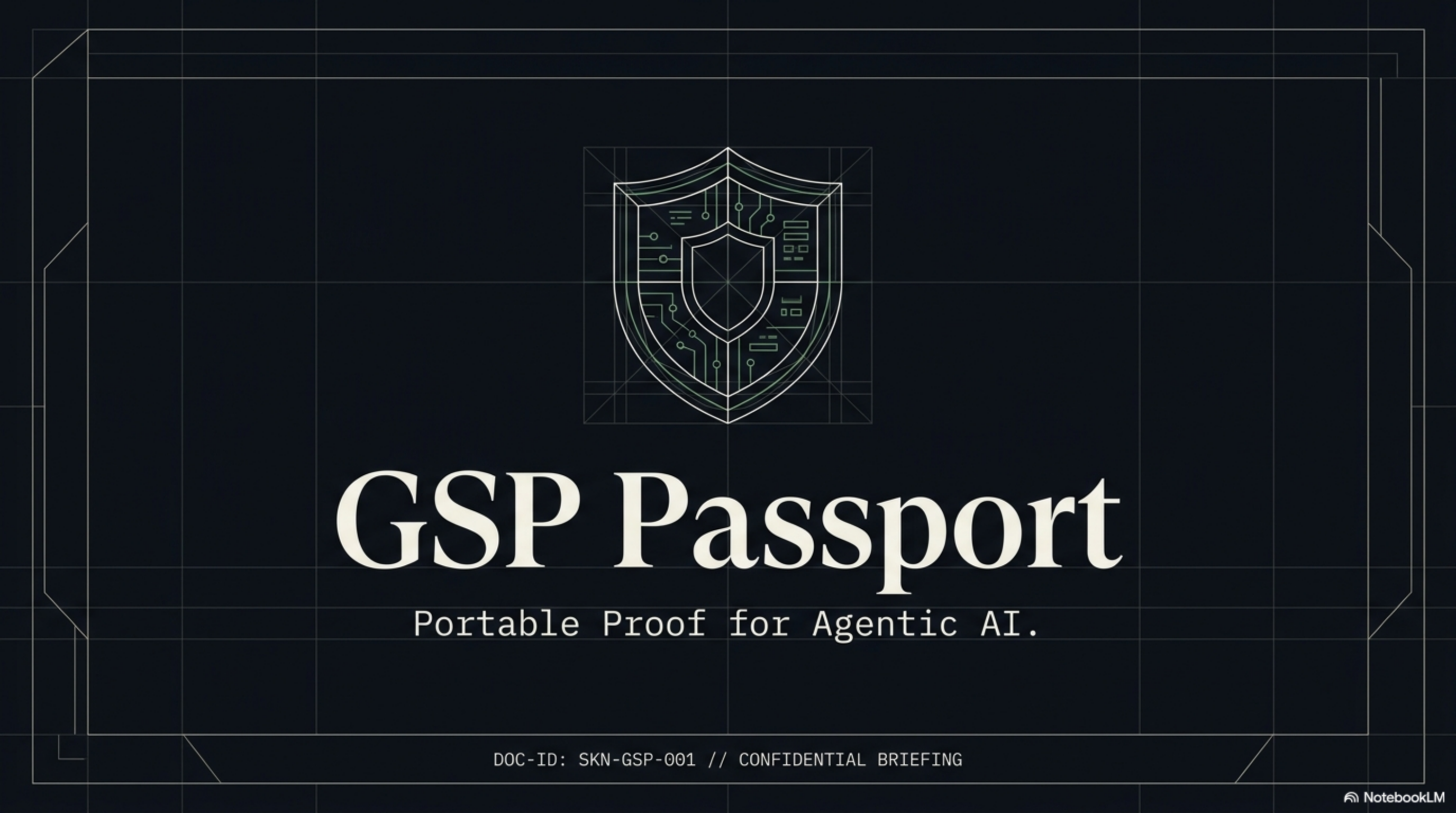 Slide 1 — GSP [redacted] title